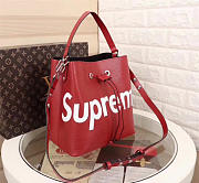 louis vuitton supremebucket bag red m44022 - 5