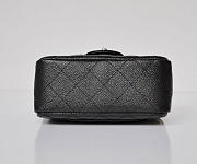 chanel caviar leather flap bag with silver hardware black CohotBag  - 4