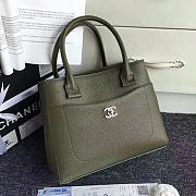 Chanel calfskin large shopping bag green | A69929  - 1
