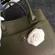 Chanel calfskin large shopping bag green | A69929  - 2