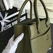 Chanel calfskin large shopping bag green | A69929  - 4