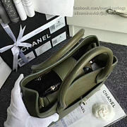 Chanel calfskin large shopping bag green | A69929  - 5