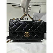 chanel quilted calfskin perfect edge bag gold black CohotBag a14041 vs02054 - 2