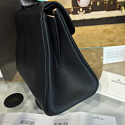 Delvaux silk ribbon mm brillant satchel black 1512 - 3