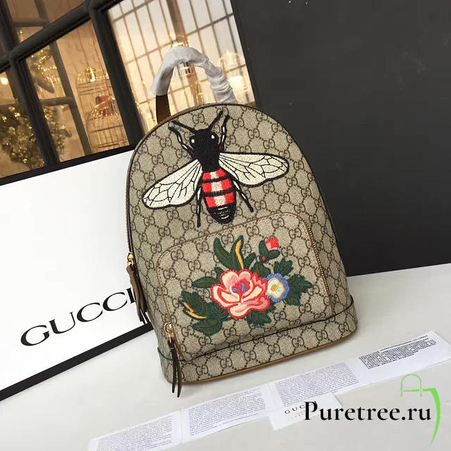 Gucci GG Leather Backpack 015 - 1
