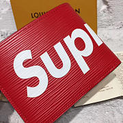 Louis Vuitton Supreme Pocket Red Wallet | 3803 - 3