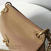 Chanelgrained calfskin mini top handle flap bag beige a93756 vs06010 - 2
