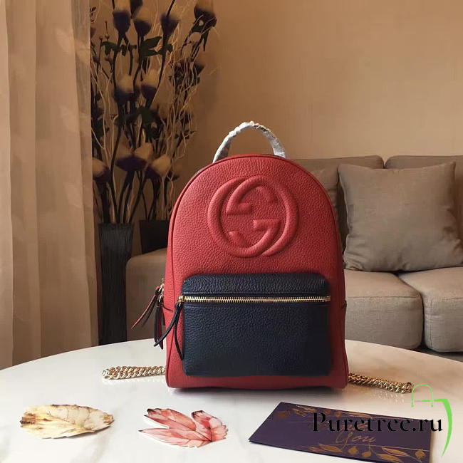 Gucci GG Leather Backpack 017 - 1