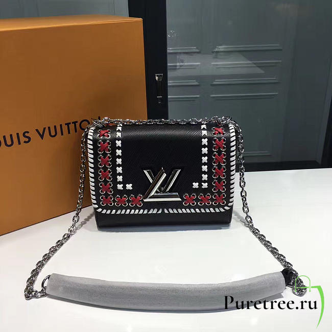 Louis Vuitton Black Twist MM | 3736 - 1