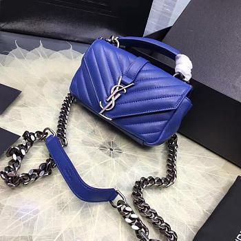 ysl quilted monogram college blue CohotBag 5070