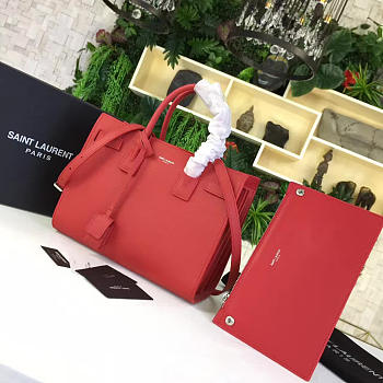 YSL sac de jour in grained leather red | 5135