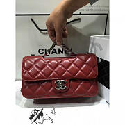chanel quilted calfskin perfect edge bag red silver CohotBag a14041 vs01256 - 2