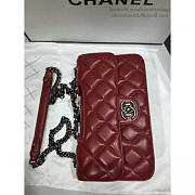 chanel quilted calfskin perfect edge bag red silver CohotBag a14041 vs01256 - 3