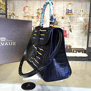 CohotBag delvaux mm brillant satchel crocodile embossed leather black 1472 - 3