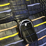 CohotBag delvaux mm brillant satchel crocodile embossed leather black 1472 - 5