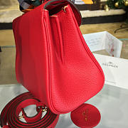 CohotBag delvaux mini brillant satchel grained calfskin leather red 1503 - 5