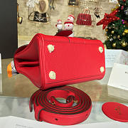 CohotBag delvaux mini brillant satchel grained calfskin leather red 1503 - 6