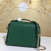 Gucci gg flap shoulder bag on chain green 5103032 - 3