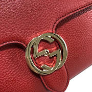 Gucci gg flap shoulder bag on chain red 5103032 - 5