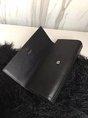 ysl monogram kate clutch grain de poudre embossed leather black - 4
