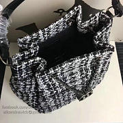 Chanel black/white tweed bucket bag | A13042  - 3