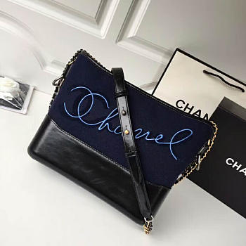 Chanel's gabrielle large hobo bag blue 