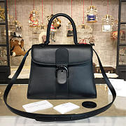 Delvaux mm brillant satchel black 1524 - 6