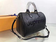 Louis vuitton supreme handbag black m40432 - 6