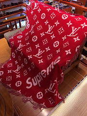 louis vuitton supreme scarf red 3089 - 3