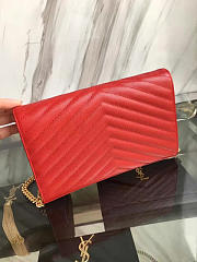 ysl gold monogram college red CohotBag 5081 - 3