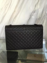 YSL envelop satchel black leather black metal 31 x 8.5 x 22cm - 6