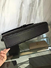 YSL envelop satchel black leather black metal 31 x 8.5 x 22cm - 3