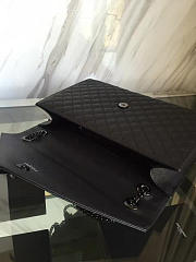 YSL envelop satchel black leather black metal 31 x 8.5 x 22cm - 2