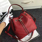 chanel calfskin bucket bag red CohotBag a93597 vs04761 - 2