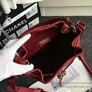 chanel calfskin bucket bag red CohotBag a93597 vs04761 - 3