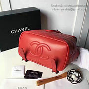 Chanel caviar quilted lambskin backpack red | 170303 - 3