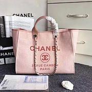 Chanel large shopping bag pink | A68046 - 1