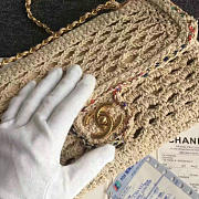 chanel crochet braid cayo coco flap bag beige CohotBag a93680 vs02814 - 6