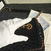 chanel crochet braid cayo coco flap bag black CohotBag a93680 vs09431 - 6