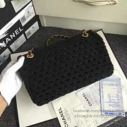 chanel crochet braid cayo coco flap bag black CohotBag a93680 vs09431 - 3