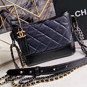 Chanel's gabrielle small hobo bag navy blue | A91810  - 1