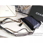 Chanel's gabrielle small hobo bag navy blue | A91810  - 2