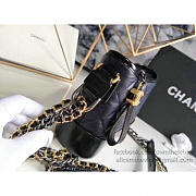 Chanel's gabrielle small hobo bag navy blue | A91810  - 4