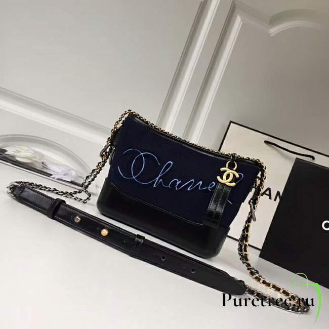 Chanel's gabrielle hobo bag blue 20cm - 1