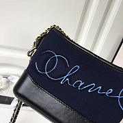 Chanel's gabrielle hobo bag blue 20cm - 6