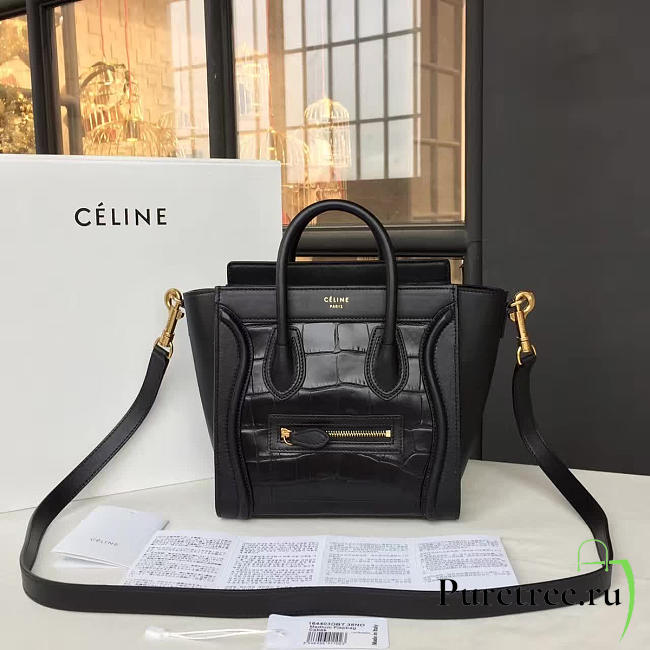 Celine nano leather shoulder bag | Z1023 - 1