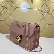 Gucci gg flap shoulder bag on chain pink 510303 - 2