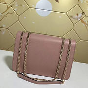 Gucci gg flap shoulder bag on chain pink 510303 - 3