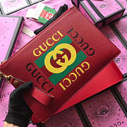 gucci gg leather clutch bag z02 - 4