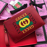 gucci gg leather clutch bag z02 - 5